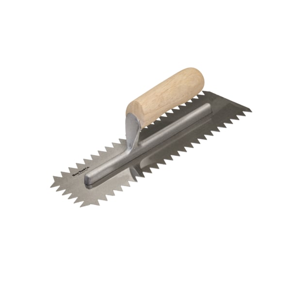 Bon 83-343 Scratcher Trowel, 16" X 4.5" Wood Handle